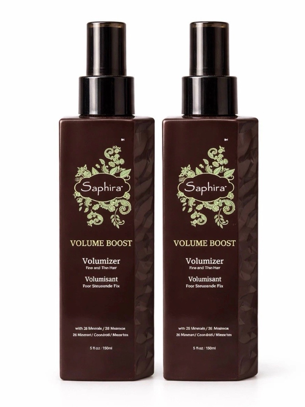 Saphira hair volumizer thin fine hair spray 2 pack